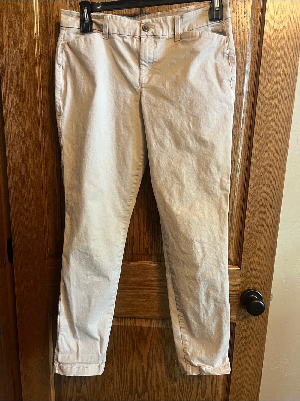 Women’s  Slim Fit Chino Pants - Light Beige